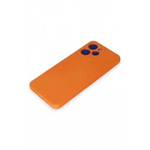 Newface Xiaomi Redmi 12 Kılıf Nano içi Kadife Silikon - Turuncu Newface Xiaomi Redmi 12 Kılıf Nano içi Kadife Silikon - Turuncu