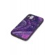 Newface iPhone 12 Kılıf Moda Simli Kapak - Derin Mor