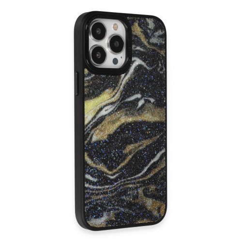 Newface iPhone 12 Pro Kılıf Moda Simli Kapak - Siyah Newface iPhone 12 Pro Kılıf Moda Simli Kapak - Siyah