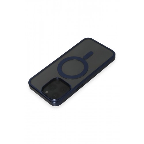 Newface iPhone 15 Pro Kılıf Erozi Magsafe Kapak - Lacivert Newface iPhone 15 Pro Kılıf Erozi Magsafe Kapak - Lacivert