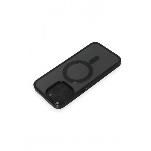 Newface iPhone 15 Pro Max Kılıf Erozi Magsafe Kapak - Siyah Newface iPhone 15 Pro Max Kılıf Erozi Magsafe Kapak - Siyah