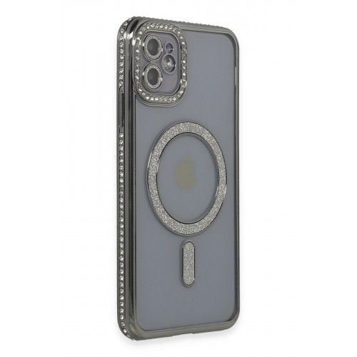 Newface iPhone 11 Kılıf Joke Simli Magneticsafe Kılıf - Gri Newface iPhone 11 Kılıf Joke Simli Magneticsafe Kılıf - Gri
