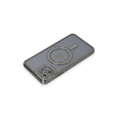 Newface iPhone 11 Kılıf Joke Simli Magneticsafe Kılıf - Gri Newface iPhone 11 Kılıf Joke Simli Magneticsafe Kılıf - Gri