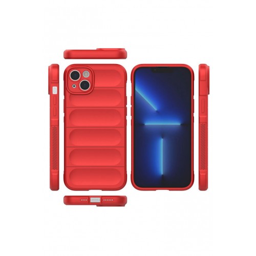 Newface iPhone 15 Kılıf Optimum Silikon - Kırmızı Newface iPhone 15 Kılıf Optimum Silikon - Kırmızı