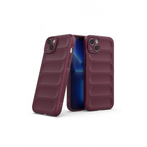 Newface iPhone 15 Kılıf Optimum Silikon - Bordo Newface iPhone 15 Kılıf Optimum Silikon - Bordo