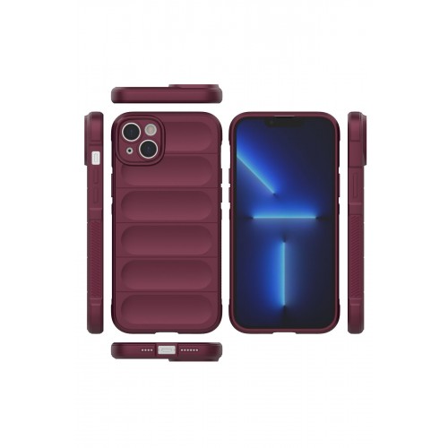 Newface iPhone 15 Kılıf Optimum Silikon - Bordo Newface iPhone 15 Kılıf Optimum Silikon - Bordo