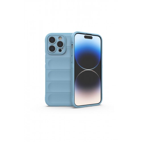 Newface iPhone 15 Pro Kılıf Optimum Silikon - Sky Blue Newface iPhone 15 Pro Kılıf Optimum Silikon - Sky Blue