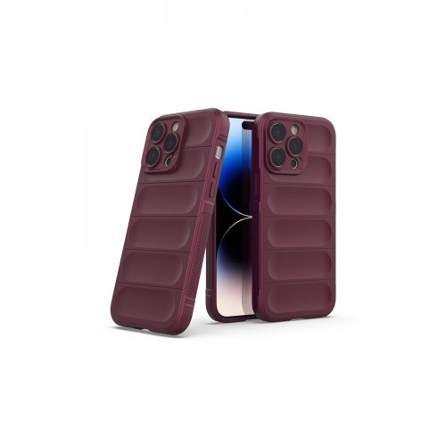 Newface iPhone 15 Pro Max Kılıf Optimum Silikon - Bordo Newface iPhone 15 Pro Max Kılıf Optimum Silikon - Bordo