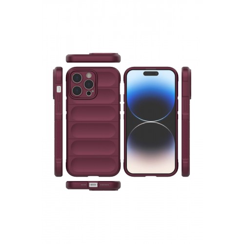 Newface iPhone 15 Pro Max Kılıf Optimum Silikon - Bordo Newface iPhone 15 Pro Max Kılıf Optimum Silikon - Bordo
