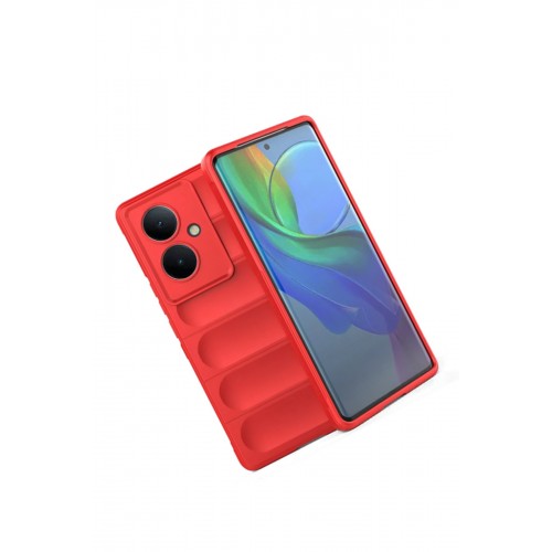 Newface Vivo V29 Lite Kılıf Optimum Silikon - Kırmızı Newface Vivo V29 Lite Kılıf Optimum Silikon - Kırmızı