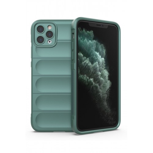 Newface iPhone 11 Pro Kılıf Optimum Silikon - Koyu Yeşil