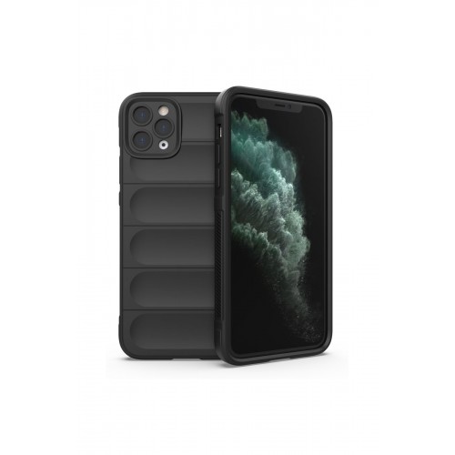 Newface iPhone 11 Pro Max Kılıf Optimum Silikon - Siyah