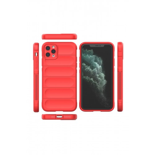 Newface iPhone 11 Pro Max Kılıf Optimum Silikon - Kırmızı Newface iPhone 11 Pro Max Kılıf Optimum Silikon - Kırmızı