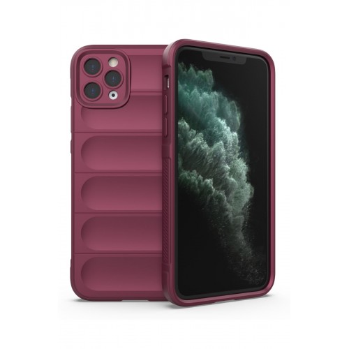 Newface iPhone 11 Pro Max Kılıf Optimum Silikon - Bordo Newface iPhone 11 Pro Max Kılıf Optimum Silikon - Bordo