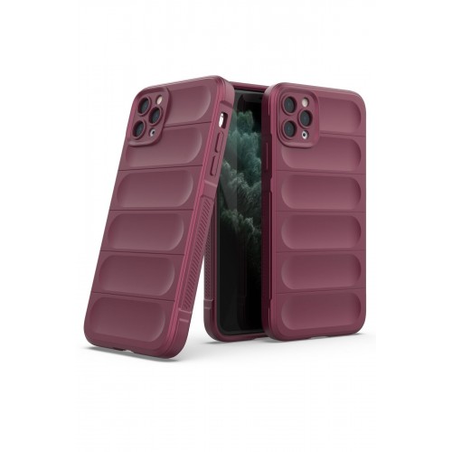 Newface iPhone 11 Pro Max Kılıf Optimum Silikon - Bordo Newface iPhone 11 Pro Max Kılıf Optimum Silikon - Bordo