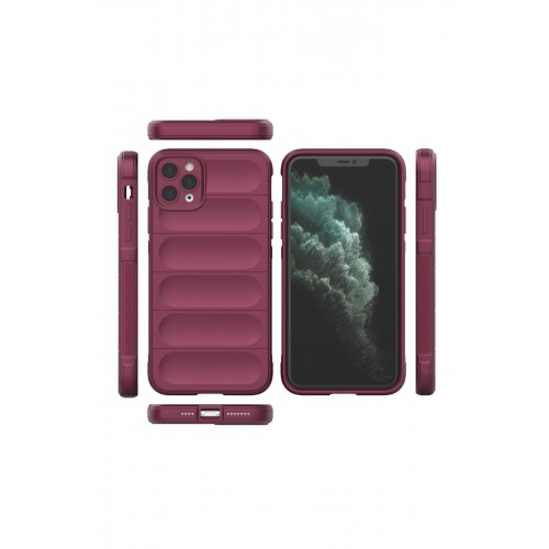Newface iPhone 11 Pro Max Kılıf Optimum Silikon - Bordo Newface iPhone 11 Pro Max Kılıf Optimum Silikon - Bordo