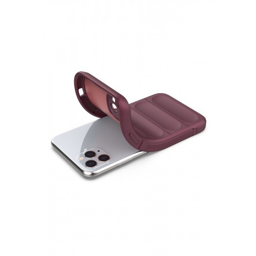Newface iPhone 11 Pro Max Kılıf Optimum Silikon - Bordo Newface iPhone 11 Pro Max Kılıf Optimum Silikon - Bordo