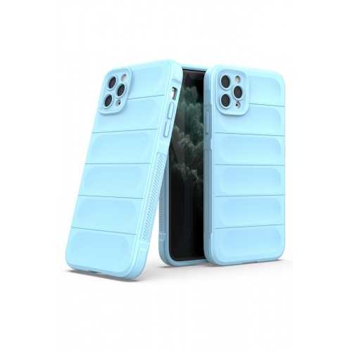 Newface iPhone 11 Pro Max Kılıf Optimum Silikon - Sky Blue Newface iPhone 11 Pro Max Kılıf Optimum Silikon - Sky Blue