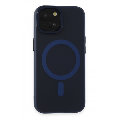Newface iPhone 15 Kılıf Lodos Magneticsafe Mat Kapak - Mavi Newface iPhone 15 Kılıf Lodos Magneticsafe Mat Kapak - Mavi