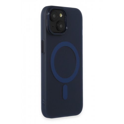 Newface iPhone 15 Kılıf Lodos Magneticsafe Mat Kapak - Mavi Newface iPhone 15 Kılıf Lodos Magneticsafe Mat Kapak - Mavi
