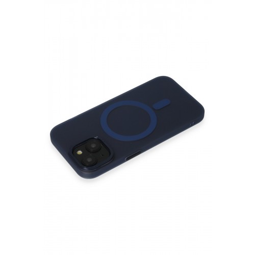 Newface iPhone 15 Kılıf Lodos Magneticsafe Mat Kapak - Mavi Newface iPhone 15 Kılıf Lodos Magneticsafe Mat Kapak - Mavi