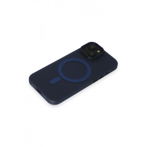 Newface iPhone 15 Kılıf Lodos Magneticsafe Mat Kapak - Mavi Newface iPhone 15 Kılıf Lodos Magneticsafe Mat Kapak - Mavi
