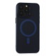 Newface iPhone 15 Pro Max Kılıf Lodos Magneticsafe Mat Kapak - Mavi