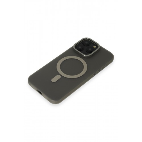 Newface iPhone 15 Pro Max Kılıf Lodos Magneticsafe Mat Kapak - Titan Gri Newface iPhone 15 Pro Max Kılıf Lodos Magneticsafe Mat Kapak - Titan Gri