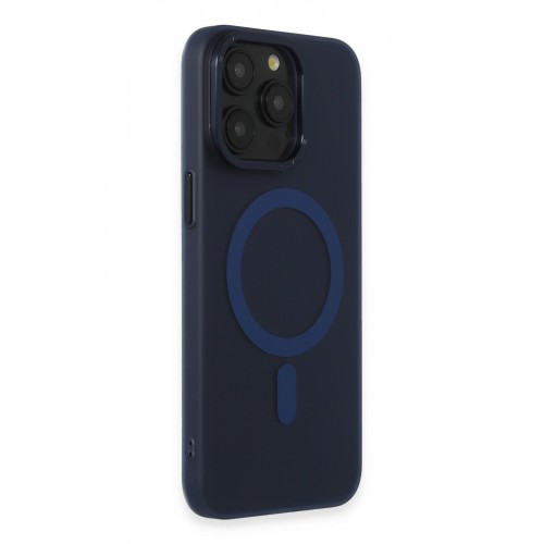Newface iPhone 15 Pro Kılıf Lodos Magneticsafe Mat Kapak - Mavi Newface iPhone 15 Pro Kılıf Lodos Magneticsafe Mat Kapak - Mavi