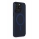 Newface iPhone 15 Pro Kılıf Lodos Magneticsafe Mat Kapak - Mavi