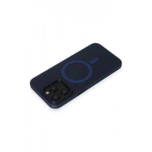 Newface iPhone 15 Pro Kılıf Lodos Magneticsafe Mat Kapak - Mavi Newface iPhone 15 Pro Kılıf Lodos Magneticsafe Mat Kapak - Mavi