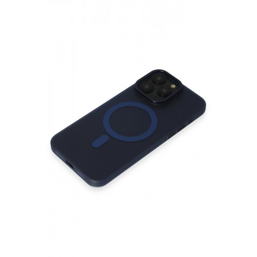 Newface iPhone 15 Pro Kılıf Lodos Magneticsafe Mat Kapak - Mavi Newface iPhone 15 Pro Kılıf Lodos Magneticsafe Mat Kapak - Mavi
