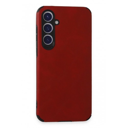 Newface Samsung Galaxy S23 FE Kılıf Loop Deri Silikon - Kırmızı Newface Samsung Galaxy S23 FE Kılıf Loop Deri Silikon - Kırmızı