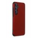 Newface Samsung Galaxy S23 FE Kılıf Loop Deri Silikon - Kırmızı Newface Samsung Galaxy S23 FE Kılıf Loop Deri Silikon - Kırmızı