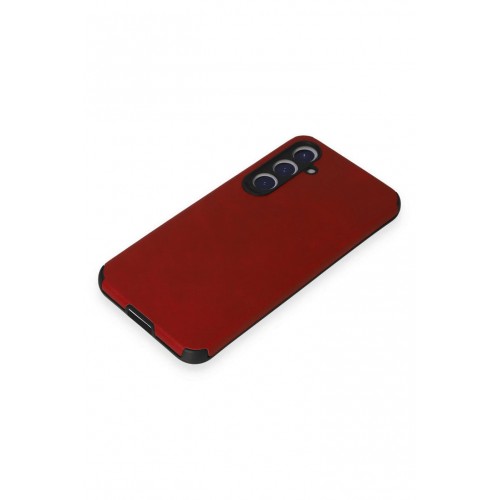 Newface Samsung Galaxy S23 FE Kılıf Loop Deri Silikon - Kırmızı Newface Samsung Galaxy S23 FE Kılıf Loop Deri Silikon - Kırmızı