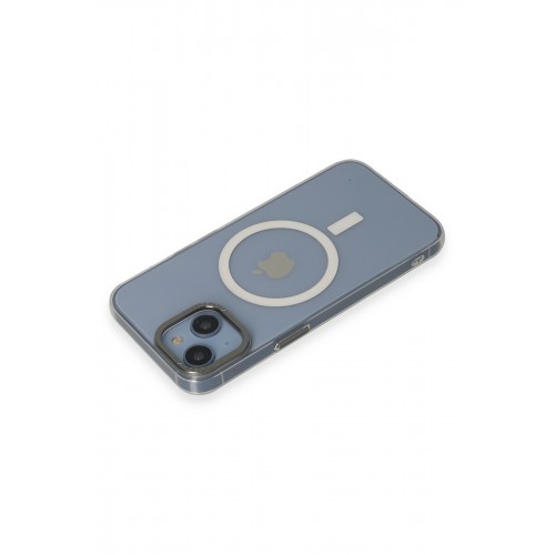 Newface iPhone 14 Kılıf Anka PC Magneticsafe Sert Metal Kapak - Şeffaf Newface iPhone 14 Kılıf Anka PC Magneticsafe Sert Metal Kapak - Şeffaf