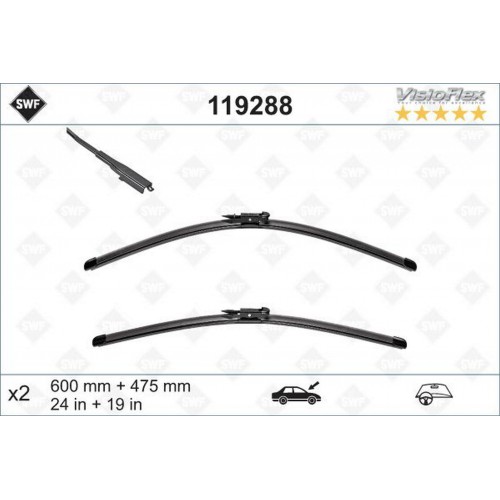 SILECEK ON TAKIM 600 mm 475 mm BMW E90 E92 E93 F30 G22 G23 E84 AUDI A3 RENAULT KOLEOS I MERCEDES W176 C117 X156 SWF SILECEK ON TAKIM 600 mm 475 mm BMW E90 E92 E93 F30 G22 G23 E84 AUDI A3 RENAULT KOLEOS I MERCEDES W176 C117 X156 SWF