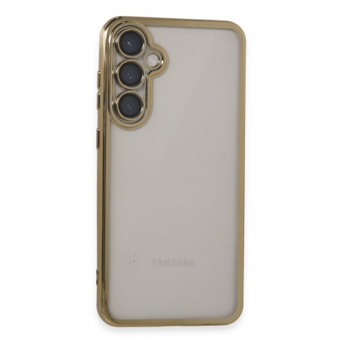 Newface Samsung Galaxy S23 FE Kılıf Razer Lensli Silikon - Gold Newface Samsung Galaxy S23 FE Kılıf Razer Lensli Silikon - Gold