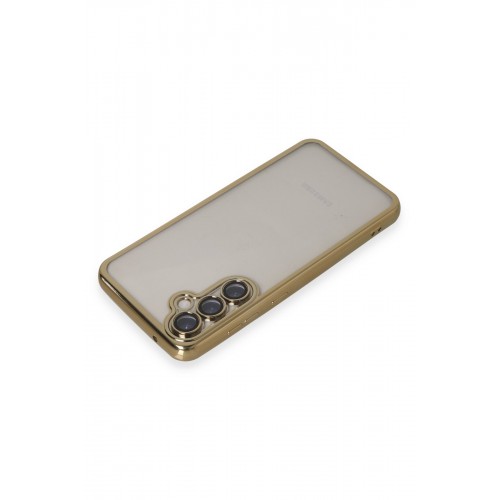 Newface Samsung Galaxy S23 FE Kılıf Razer Lensli Silikon - Gold Newface Samsung Galaxy S23 FE Kılıf Razer Lensli Silikon - Gold