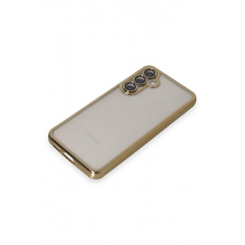 Newface Samsung Galaxy S23 FE Kılıf Razer Lensli Silikon - Gold Newface Samsung Galaxy S23 FE Kılıf Razer Lensli Silikon - Gold