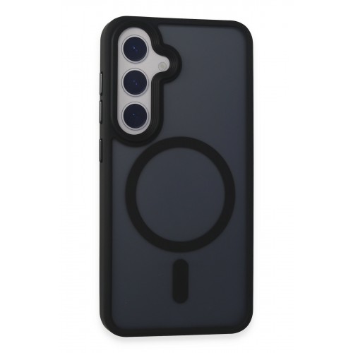 Newface Samsung Galaxy S24 Kılıf Trex Magneticsafe Kapak - Siyah Newface Samsung Galaxy S24 Kılıf Trex Magneticsafe Kapak - Siyah