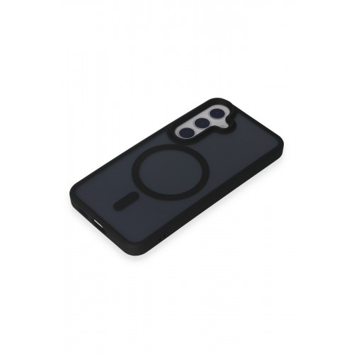 Newface Samsung Galaxy S24 Kılıf Trex Magneticsafe Kapak - Siyah Newface Samsung Galaxy S24 Kılıf Trex Magneticsafe Kapak - Siyah