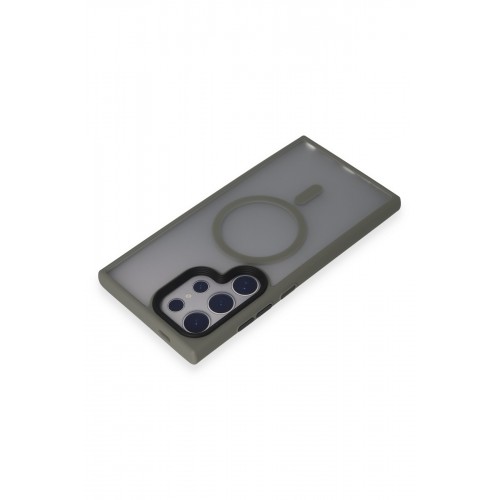 Newface Samsung Galaxy S24 Ultra Kılıf Trex Magneticsafe Kapak - Gri Newface Samsung Galaxy S24 Ultra Kılıf Trex Magneticsafe Kapak - Gri