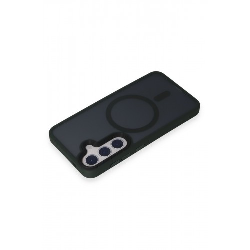 Newface Samsung Galaxy S24 Kılıf Trex Magneticsafe Kapak - Koyu Yeşil Newface Samsung Galaxy S24 Kılıf Trex Magneticsafe Kapak - Koyu Yeşil