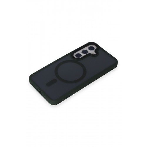 Newface Samsung Galaxy S24 Kılıf Trex Magneticsafe Kapak - Koyu Yeşil Newface Samsung Galaxy S24 Kılıf Trex Magneticsafe Kapak - Koyu Yeşil