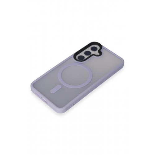 Newface Samsung Galaxy S24 Kılıf Trex Magneticsafe Kapak - Lila Newface Samsung Galaxy S24 Kılıf Trex Magneticsafe Kapak - Lila