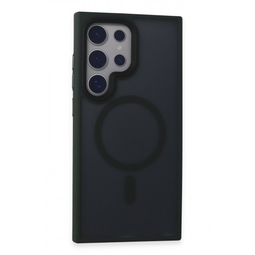 Newface Samsung Galaxy S24 Ultra Kılıf Trex Magneticsafe Kapak - Koyu Yeşil Newface Samsung Galaxy S24 Ultra Kılıf Trex Magneticsafe Kapak - Koyu Yeşil
