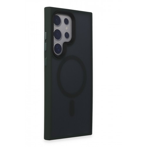 Newface Samsung Galaxy S24 Ultra Kılıf Trex Magneticsafe Kapak - Koyu Yeşil Newface Samsung Galaxy S24 Ultra Kılıf Trex Magneticsafe Kapak - Koyu Yeşil