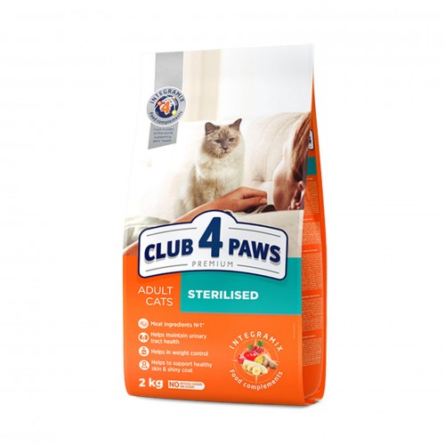 Club4Paws Premium Kısırlaştırılmış Kedi Maması 2 Kg Club4Paws Premium Kısırlaştırılmış Kedi Maması 2 Kg