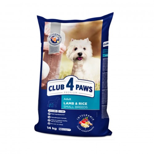 Club4Paws Premium Kuzu Etli Pirinç Küçük Irk Yetişkin Köpek Maması 14 Kg